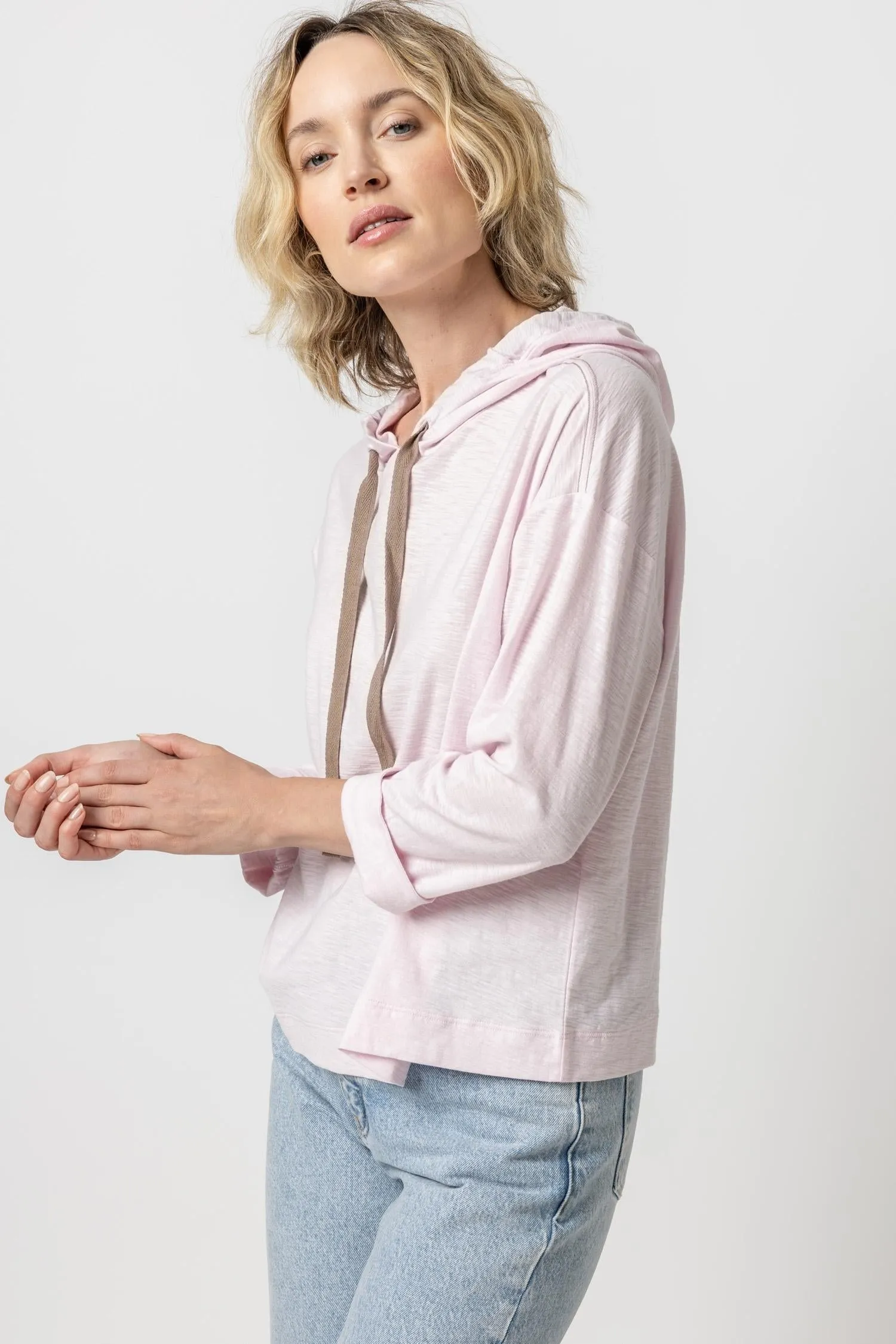 Lilla P Relaxed Hoodie - Petal sold by Boutique with Grace product image thumbnail 2