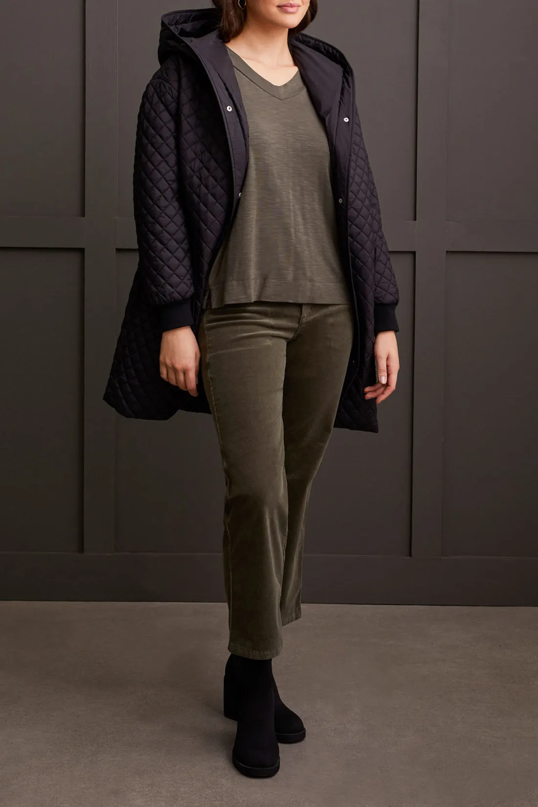 Tribal Nia Side-Slit Top - Spinach sold by Boutique with Grace product image thumbnail 2