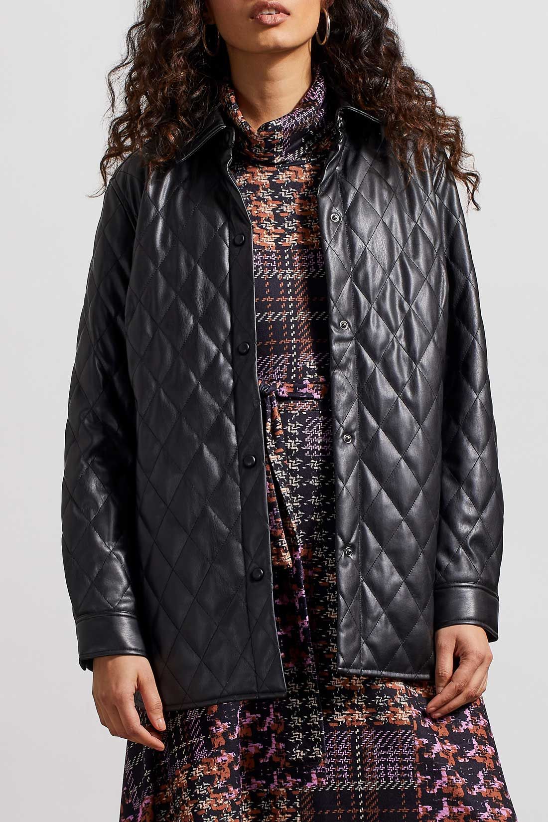 Tribal Quilted Snap Jacket - Black sold by Boutique with Grace product image thumbnail 2