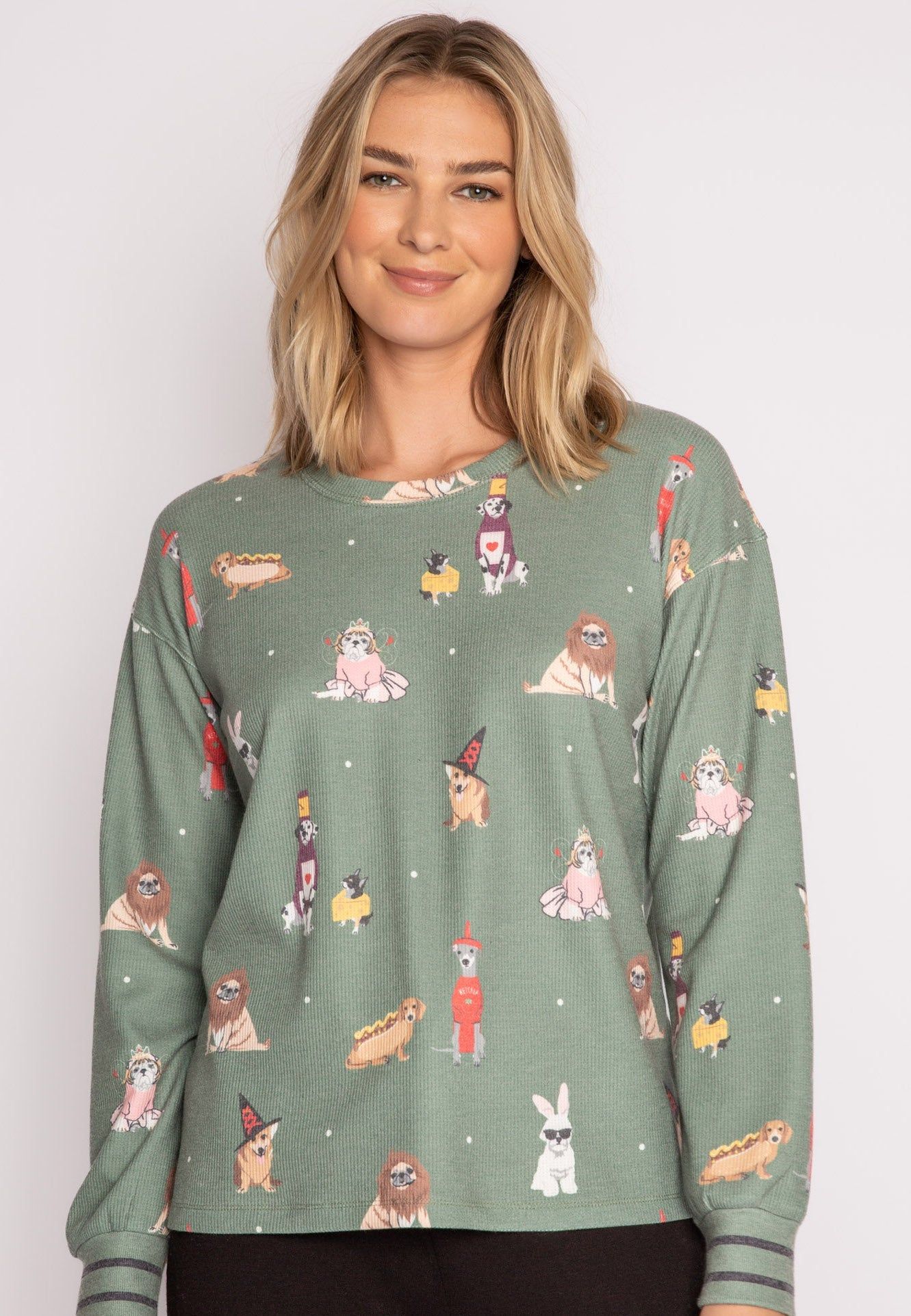 PJ Salvage My Dog is My Boo PJ Set - Olive sold by Boutique with Grace