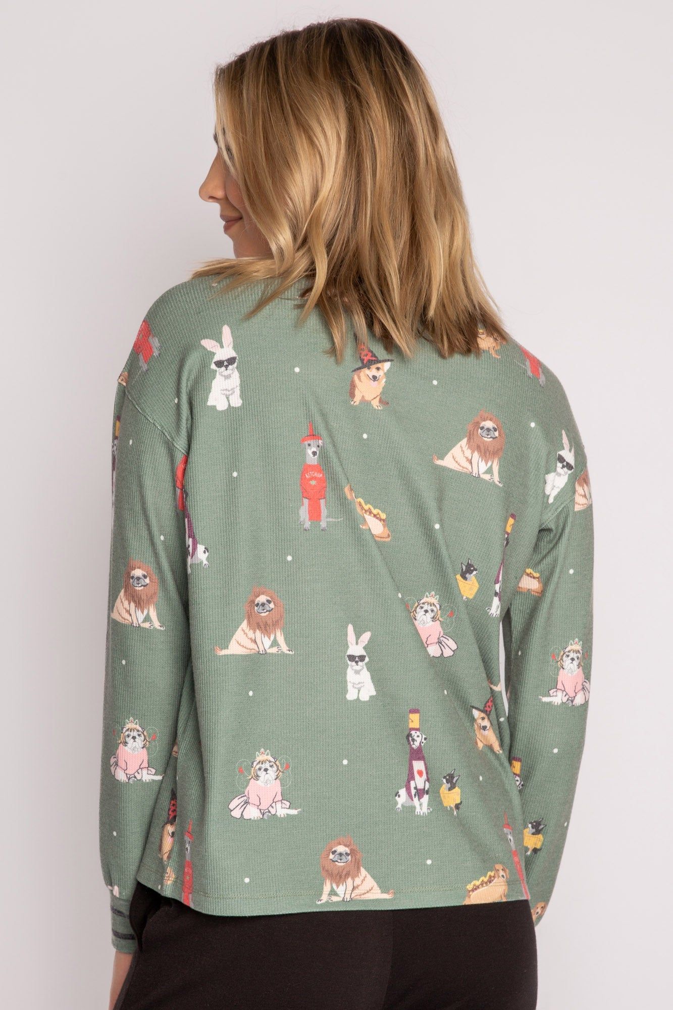 PJ Salvage My Dog is My Boo PJ Set - Olive sold by Boutique with Grace product image thumbnail 2