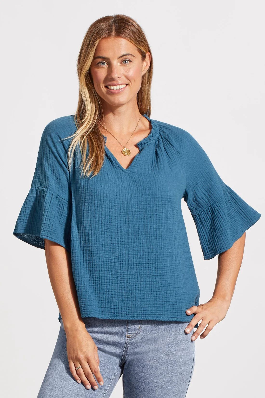 Tribal Kenzy Blouse - Oceanside sold by Boutique with Grace
