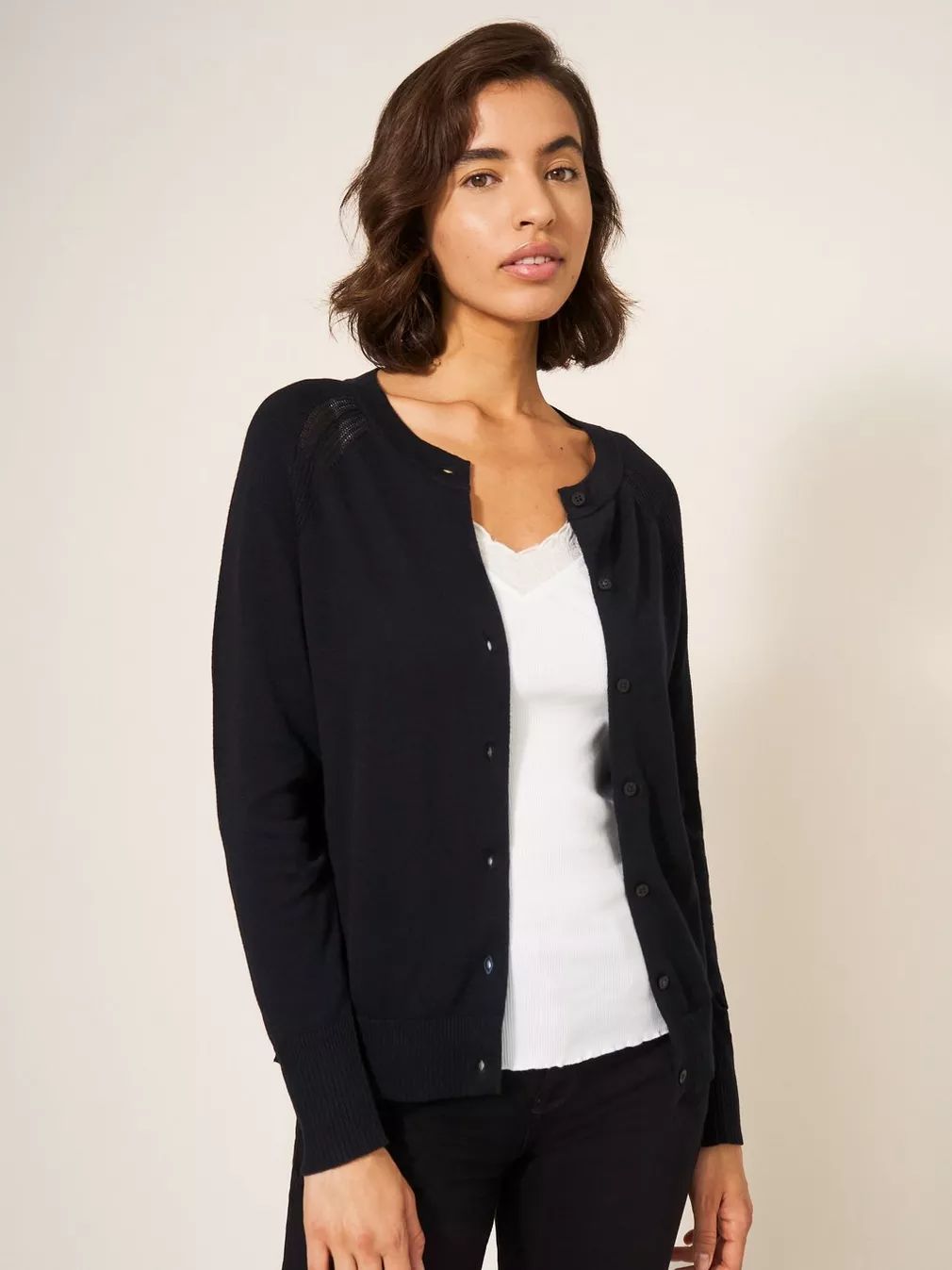 White Stuff Lulu Cardi - Black sold by Boutique with Grace