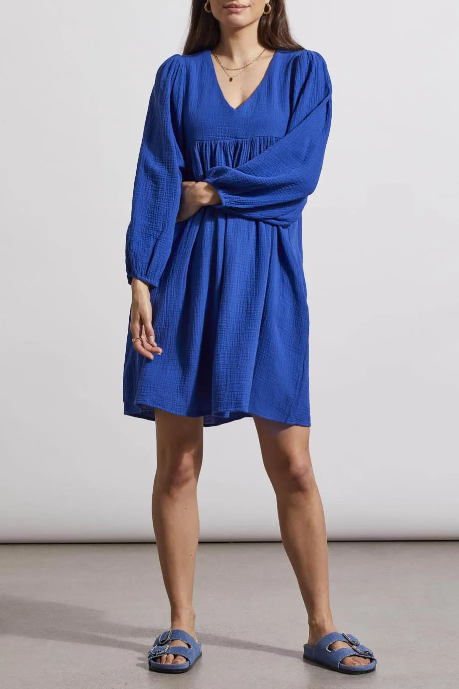 Tribal Anna Puff Sleeve Dress - Sea Sapphire sold by Boutique with Grace product image thumbnail 2