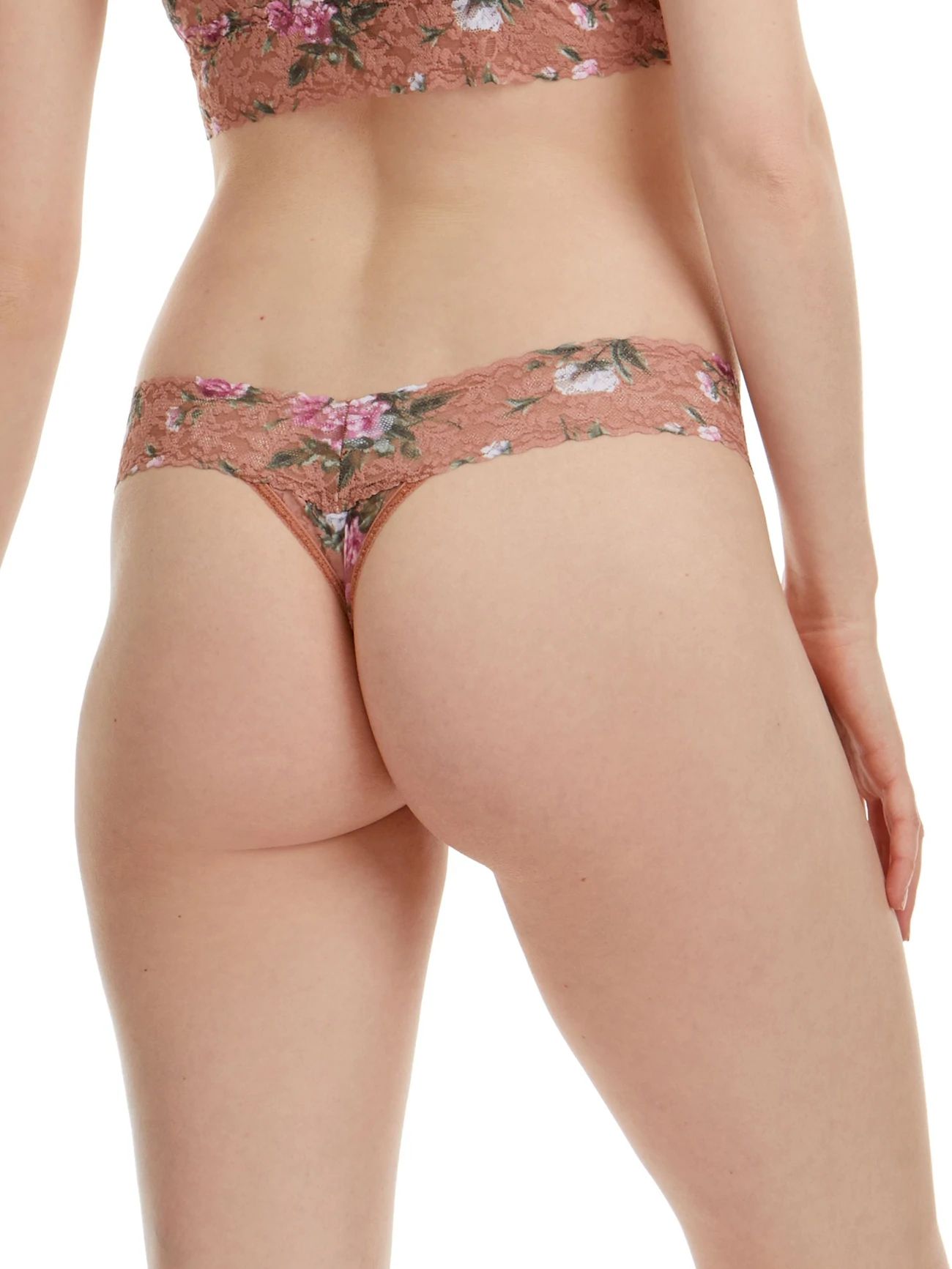 Hanky Panky Low Rise Print Thong - Terracotta Rose sold by Boutique with Grace product image thumbnail 3