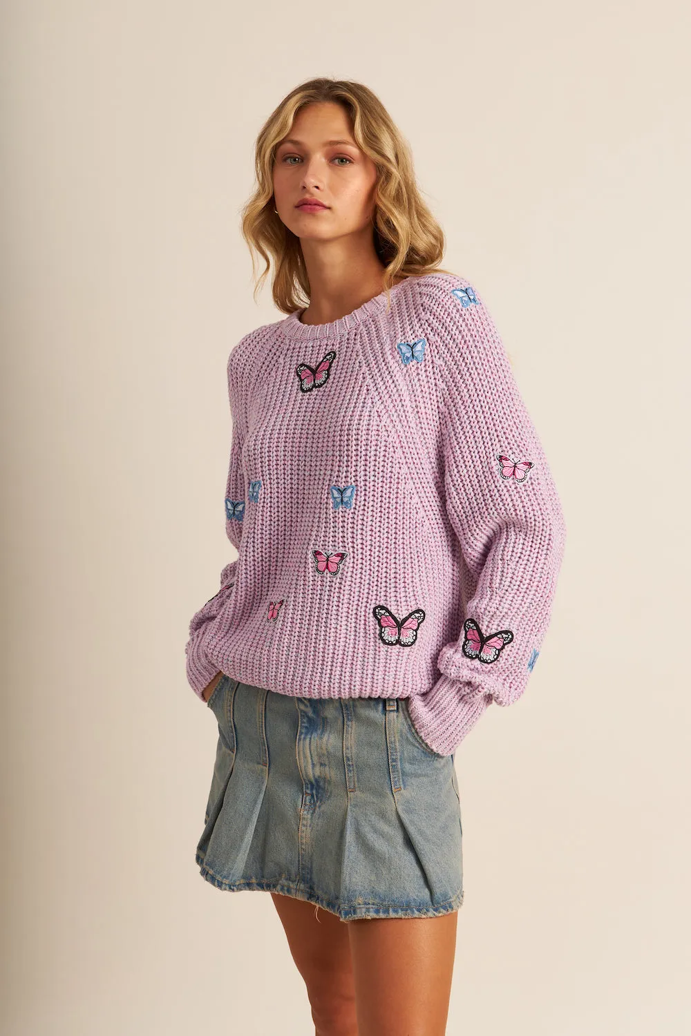 John & Jenn Duncan Sweater - Monarch Flutter sold by Boutique with Grace product image thumbnail 3