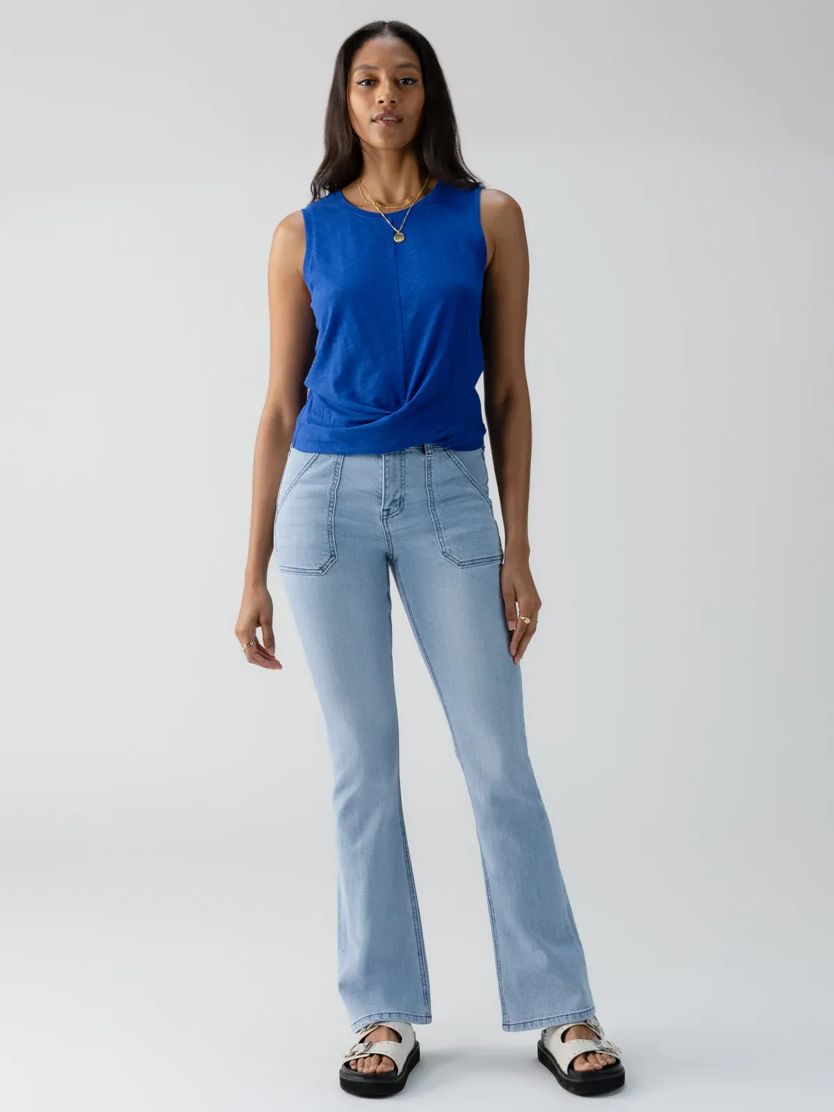 Sanctuary Twisted Tank - Ocean Blue sold by Boutique with Grace product image thumbnail 2