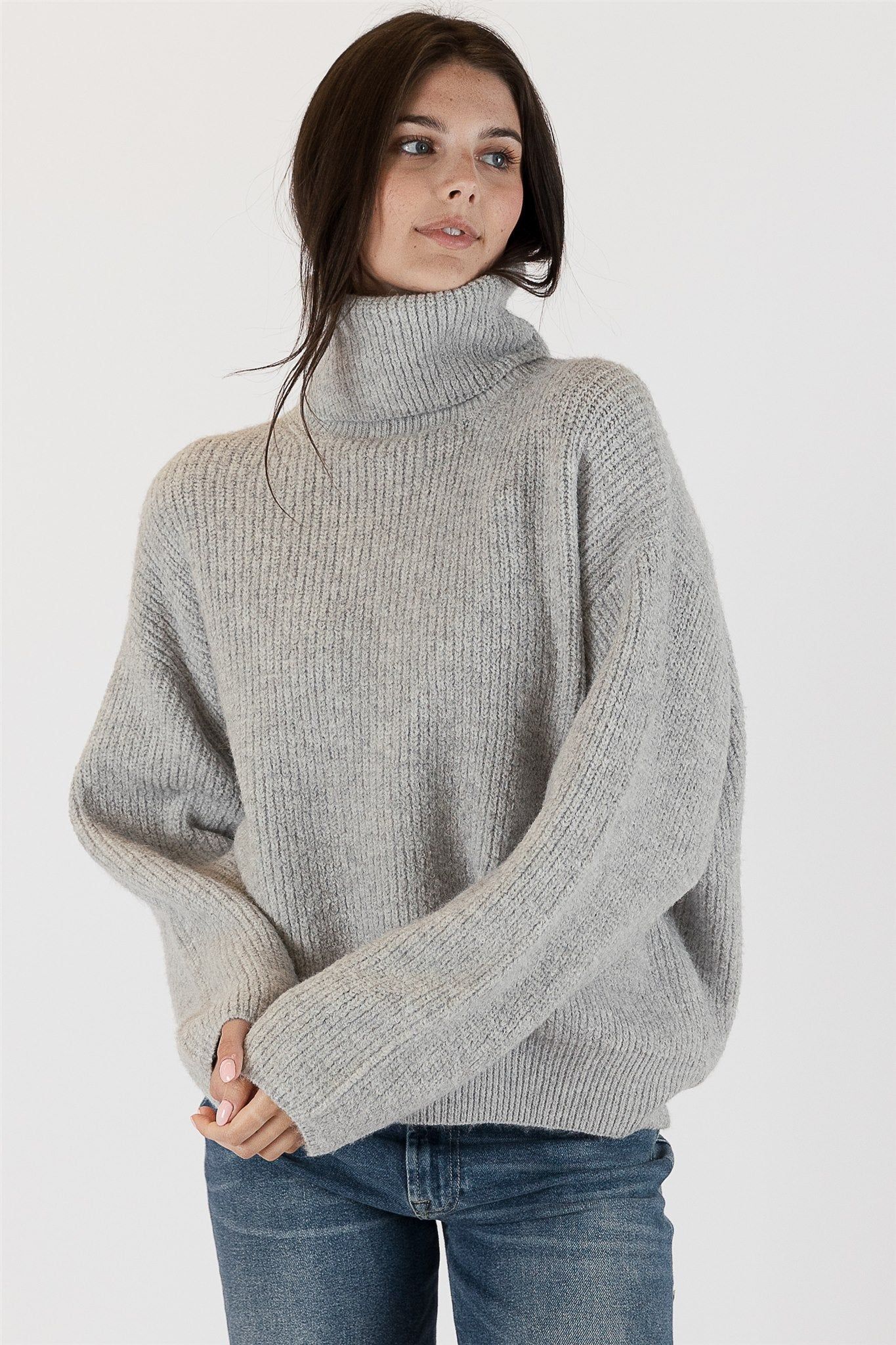 Lyla & Luxe Sahara Sweater - Light Grey sold by Boutique with Grace product image thumbnail 2