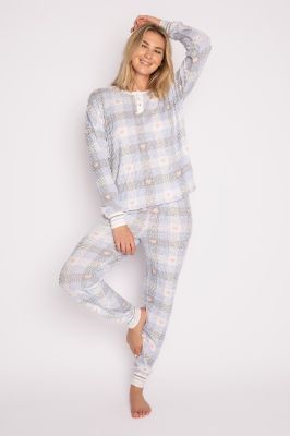 PJ Salvage Ski Jammie Classics - Blue Mist sold by Boutique with Grace