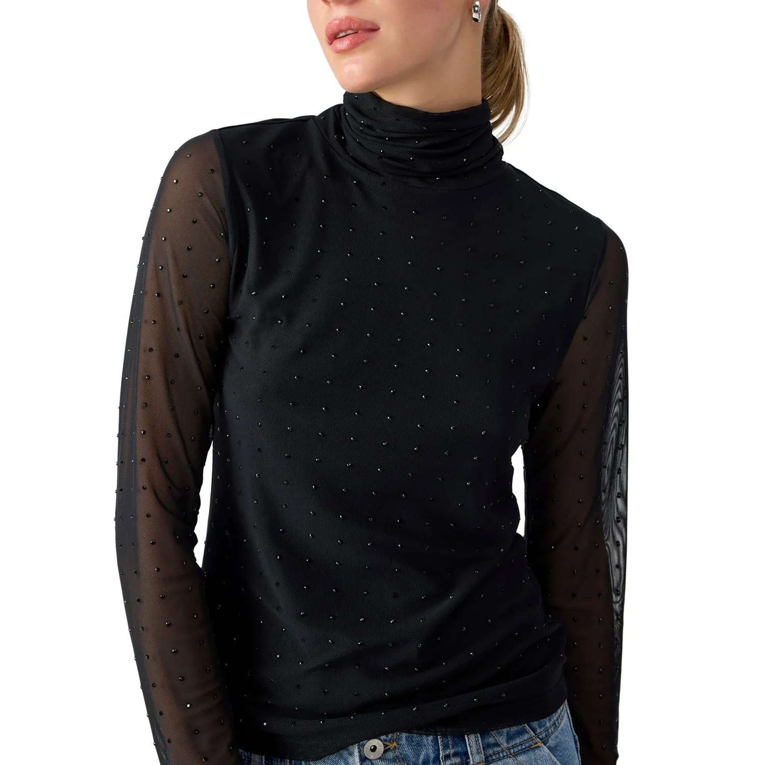 Sanctuary Highlight of the Night Top - Black sold by Boutique with Grace