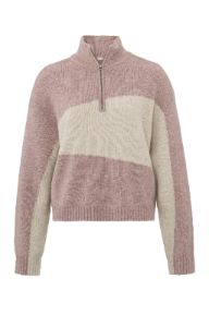 Yaya Collared Sweater - Mauve Pink sold by Boutique with Grace