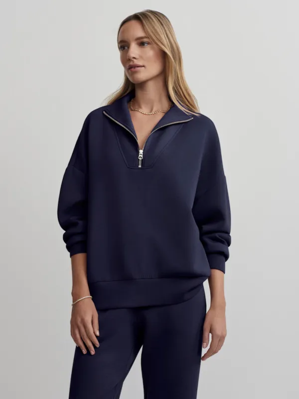 Varley Hawley Half Zip - Blue Nights sold by Boutique with Grace