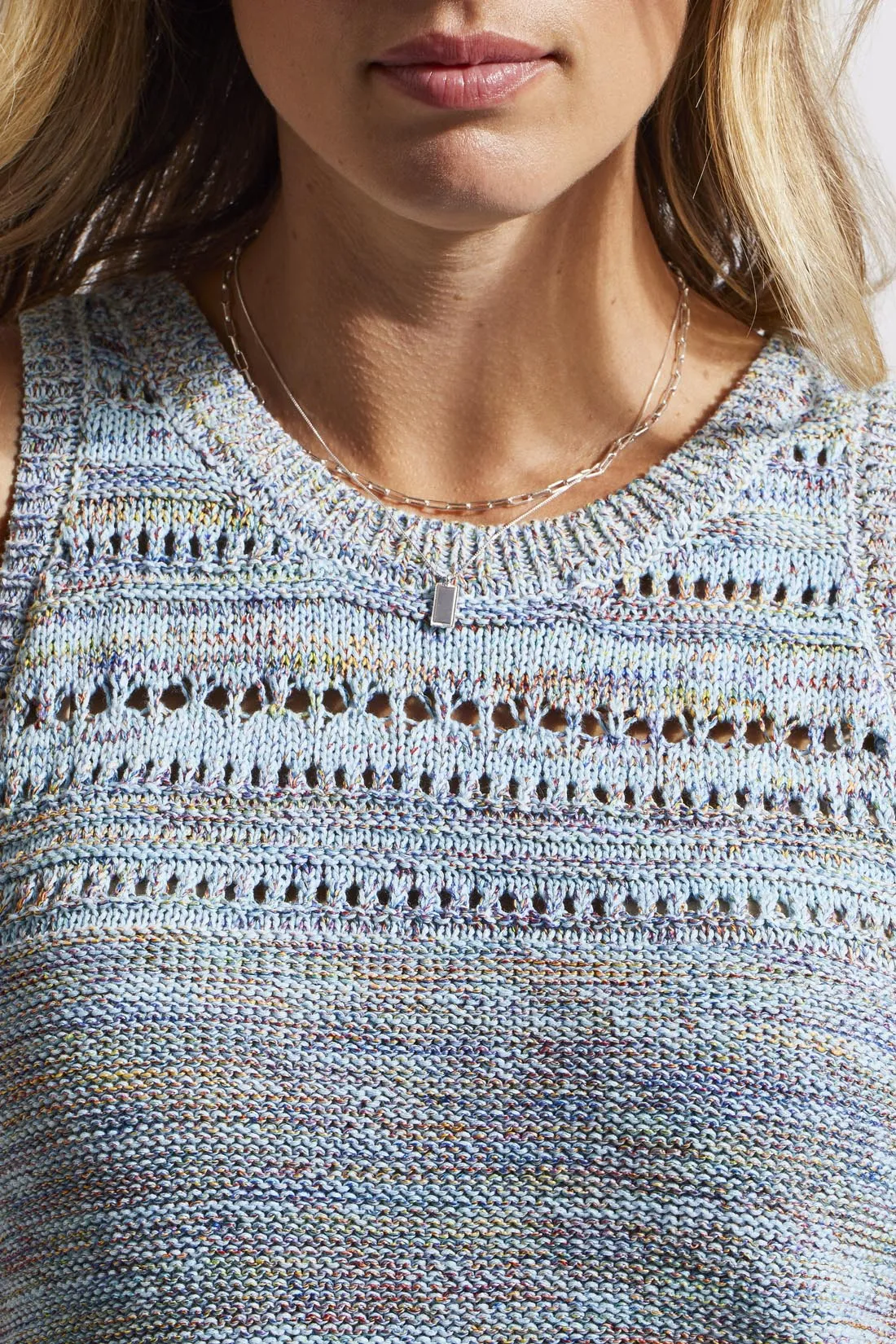 Tribal Sweater Cami - Blue Cloud sold by Boutique with Grace product image thumbnail 4