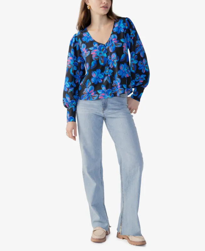 Sanctuary Everyday Button Front Blouse - In the Night sold by Boutique with Grace