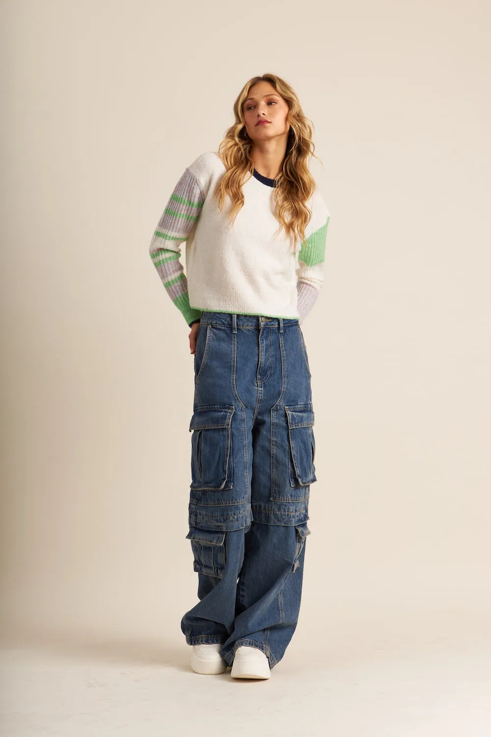 John & Jenn Patrice Sweater - Ivory Meadow sold by Boutique with Grace product image thumbnail 4