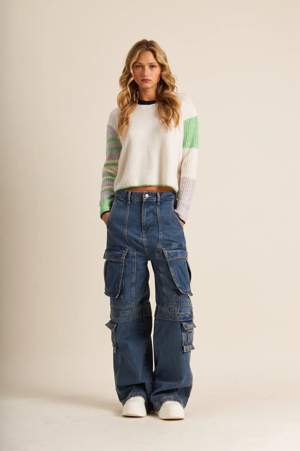 John & Jenn Patrice Sweater - Ivory Meadow sold by Boutique with Grace