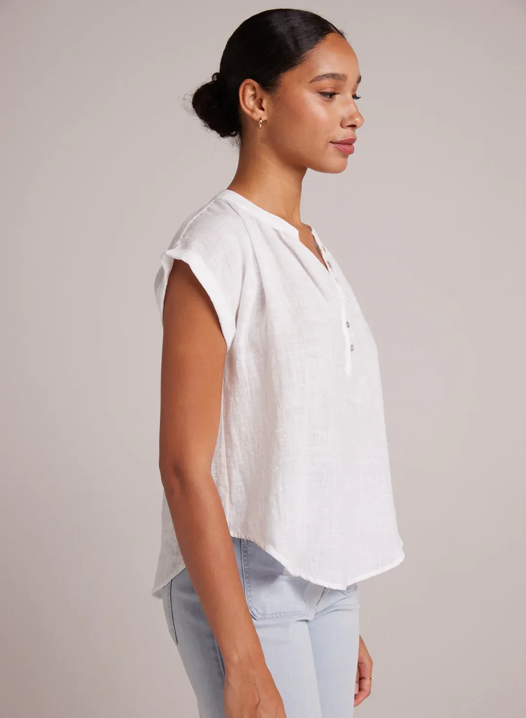 Bella Dahl Cap Sleeve Pullover - White sold by Boutique with Grace product image thumbnail 2