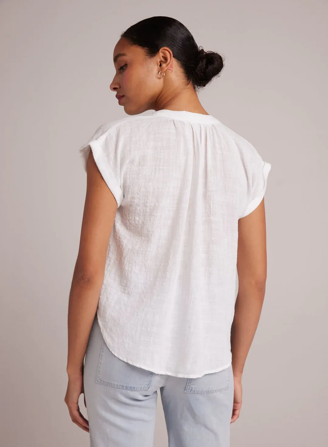 Bella Dahl Cap Sleeve Pullover - White sold by Boutique with Grace product image thumbnail 3