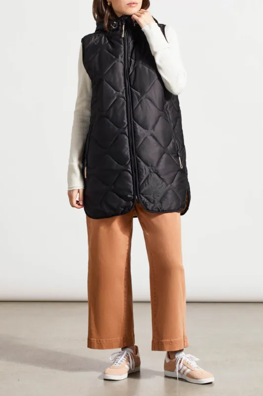 Tribal Reversible Puffer Vest - Black sold by Boutique with Grace