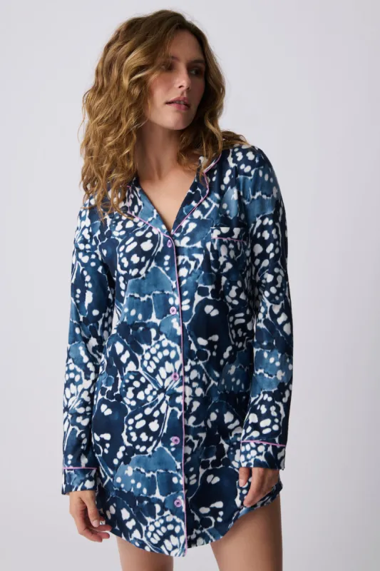 PJ Salvage Spread Your Wings Nightie - Navy sold by Boutique with Grace