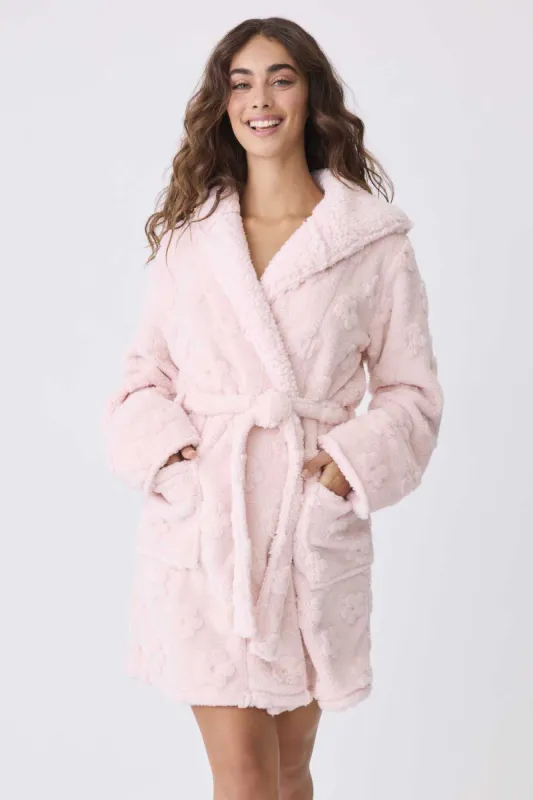 PJ Salvage Let’s Get Cozy Robe - Pink Pearl sold by Boutique with Grace
