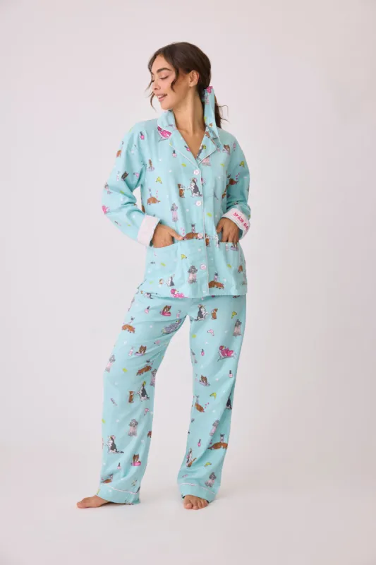 PJ Salvage Flannels - Mint sold by Boutique with Grace