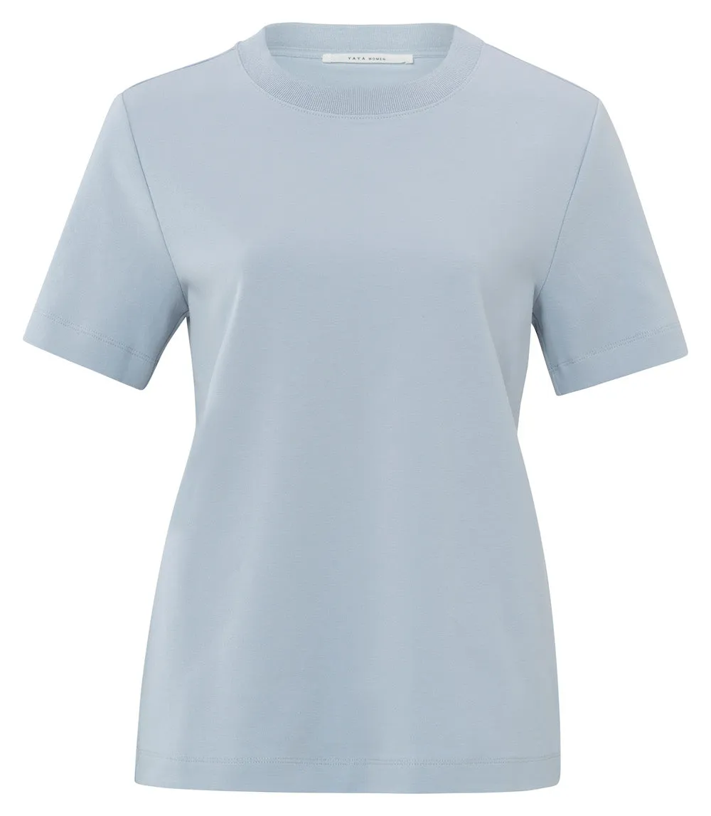 Yaya Round Neck Tee - Ice Blue sold by Boutique with Grace product image thumbnail 4