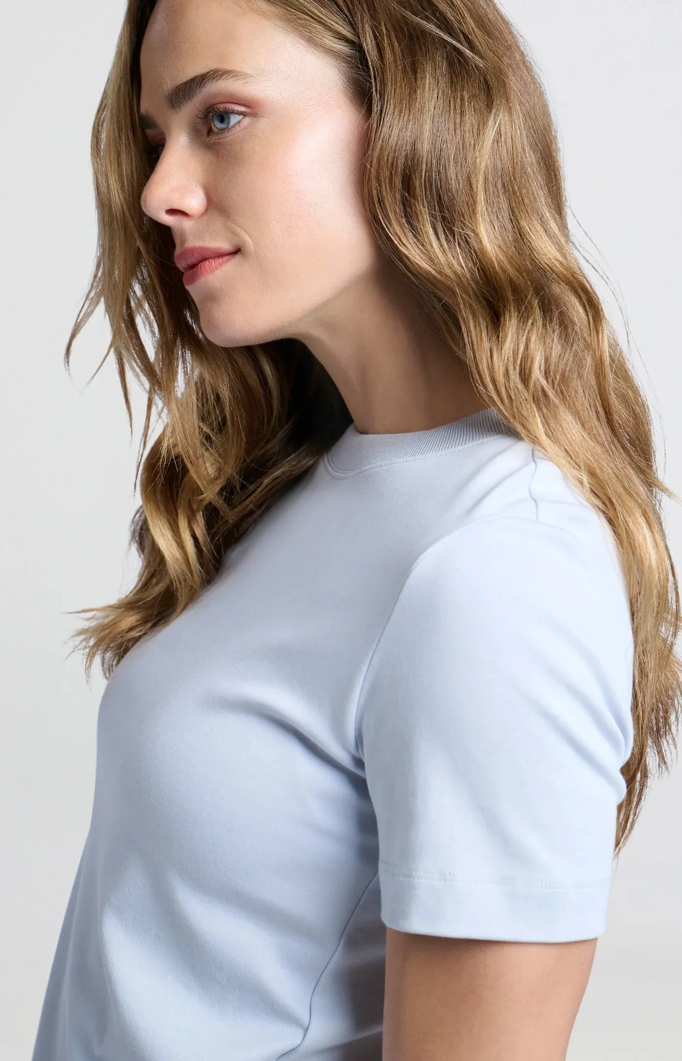Yaya Round Neck Tee - Ice Blue sold by Boutique with Grace product image thumbnail 3
