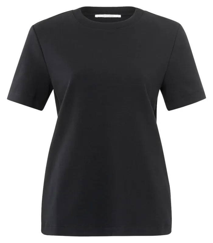 Yaya Round Neck Tee - Black sold by Boutique with Grace