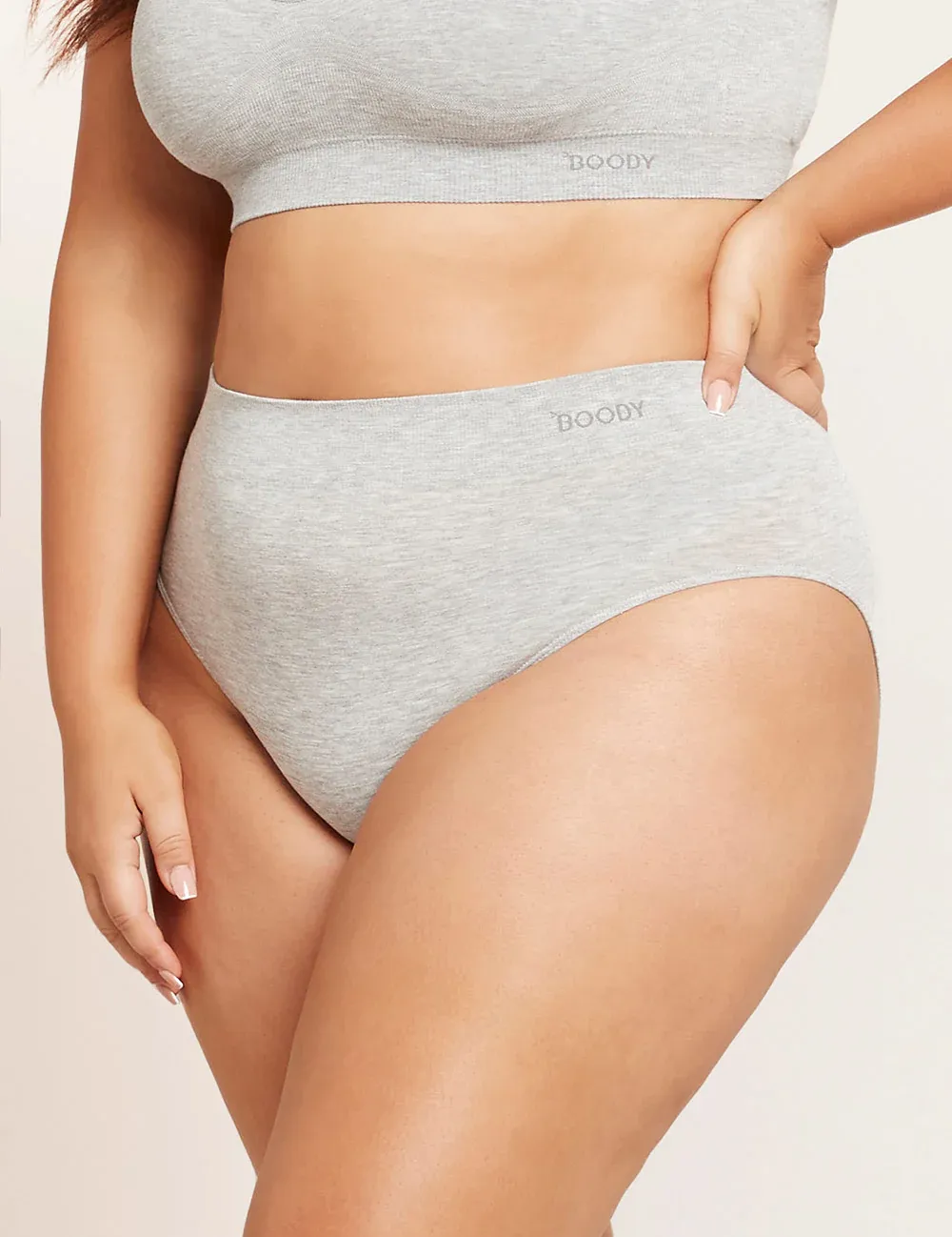 Boody Full Brief - Grey Marl sold by Boutique with Grace product image thumbnail 3