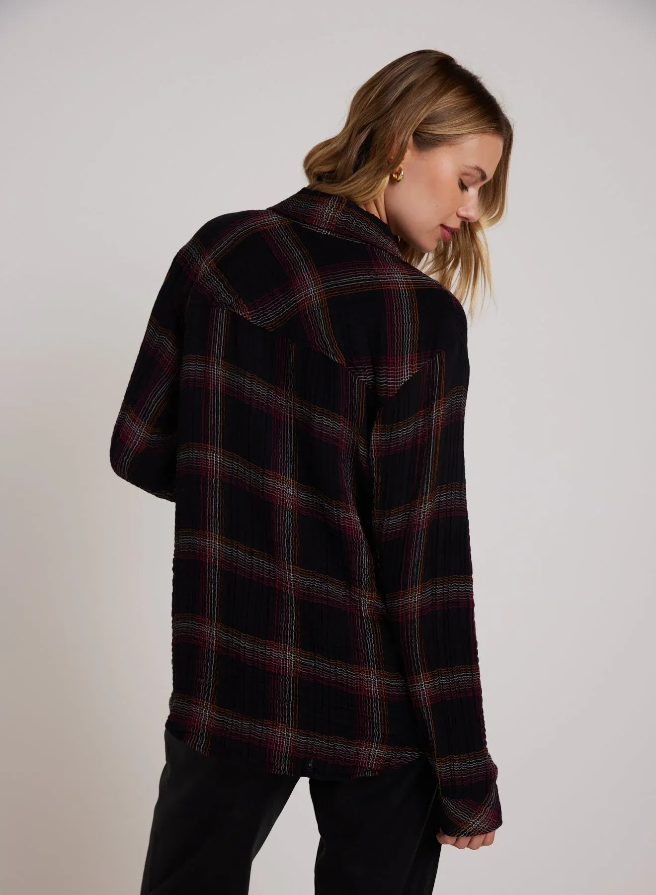 Bella Dahl Oversized Pocket Shirt - Autumn Sunset sold by Boutique with Grace