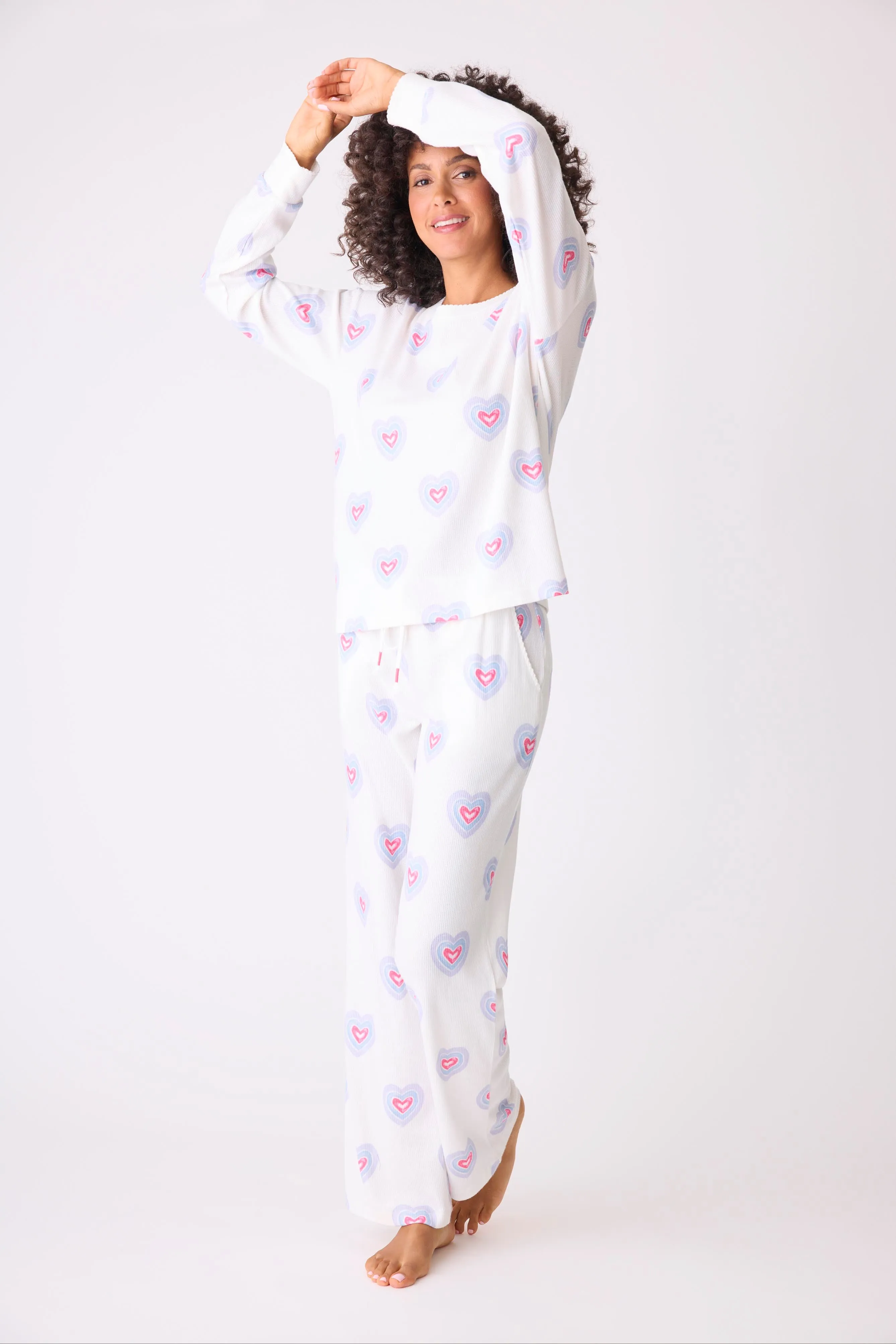 PJ Salvage Peace & Love PJ Set - Ivory sold by Boutique with Grace product image thumbnail 3