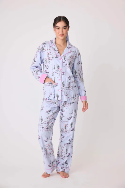 PJ Salvage Flannels - Blue Whisper sold by Boutique with Grace