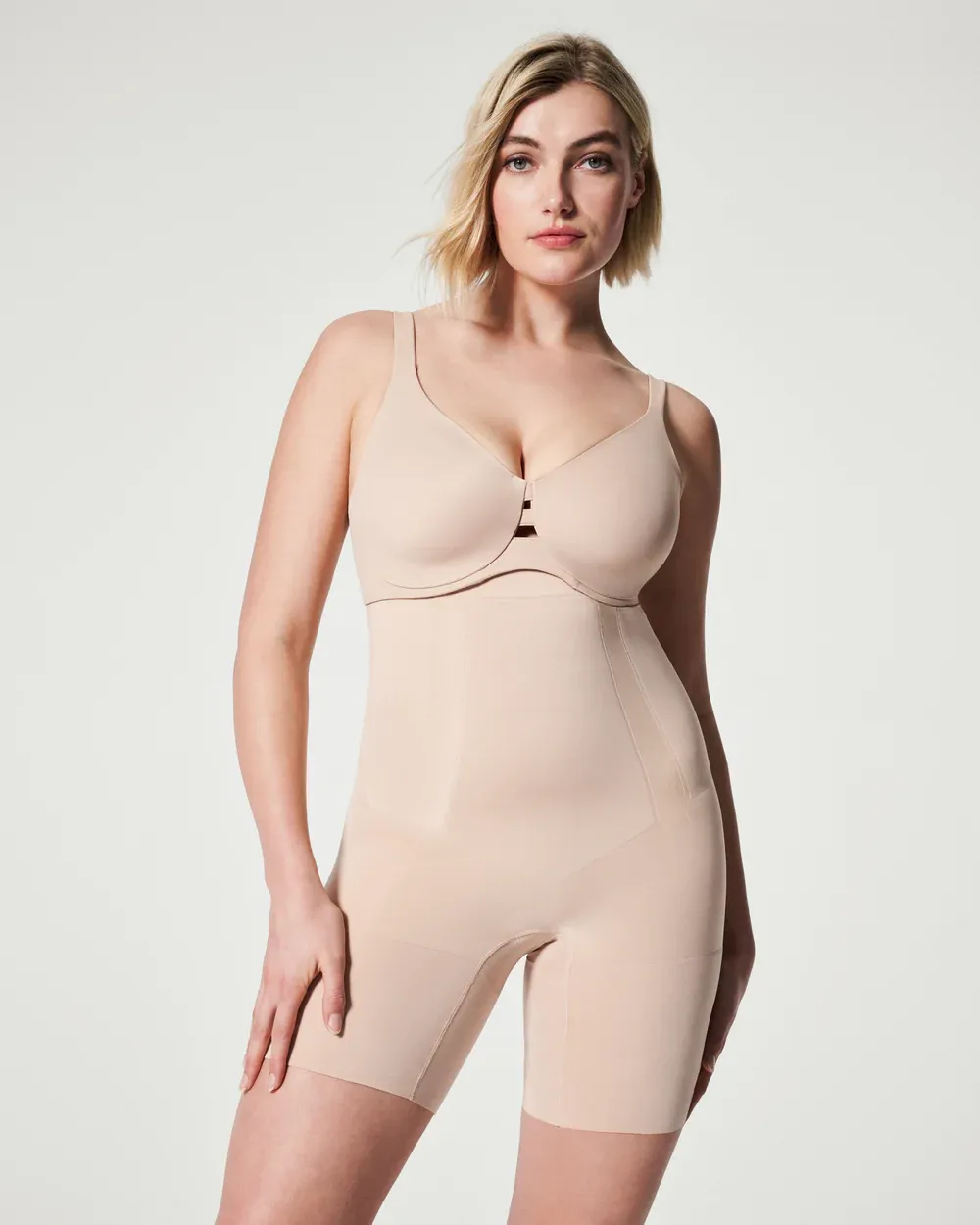 Spanx Oncore High-Waisted Mid-Thigh Short - Soft Nude sold by Boutique with Grace product image thumbnail 2