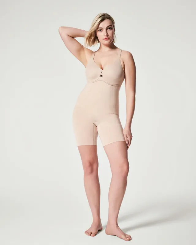 Spanx Oncore High-Waisted Mid-Thigh Short - Soft Nude sold by Boutique with Grace
