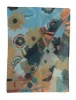 V. Fraas Retro Flowers Eco Scarf - 526 French Blue sold by Boutique with Grace