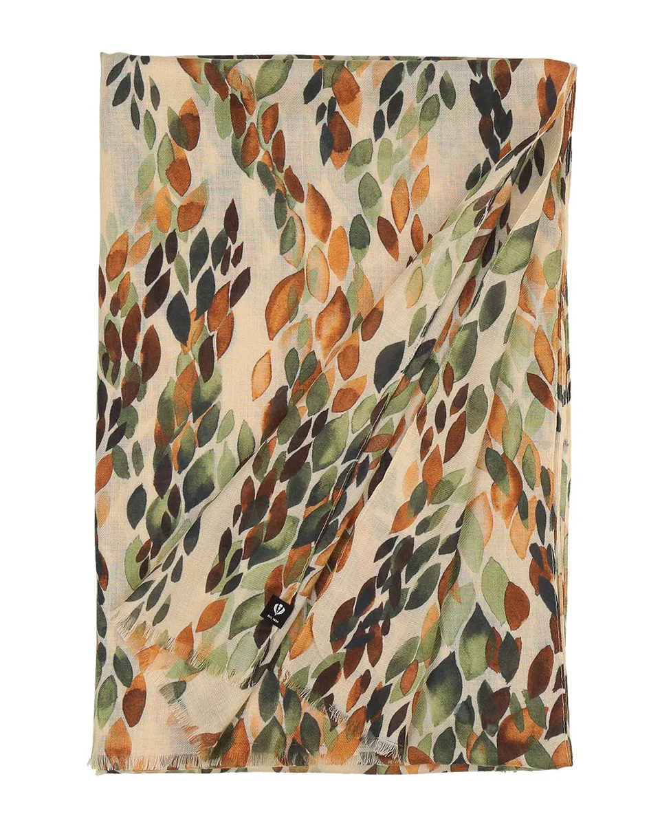 V. Fraas Organic Leaves Eco Scarf - 750 Khaki sold by Boutique with Grace product image thumbnail 5