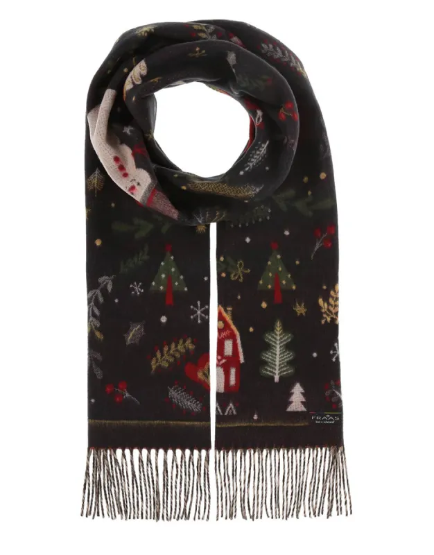 V. Fraas Christmas Cashmink Scarf sold by Boutique with Grace