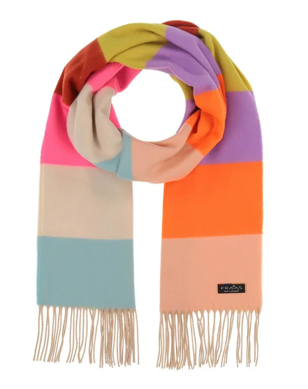 V. Fraas Cashmink Multi Striped Scarf - 970 Multi sold by Boutique with Grace