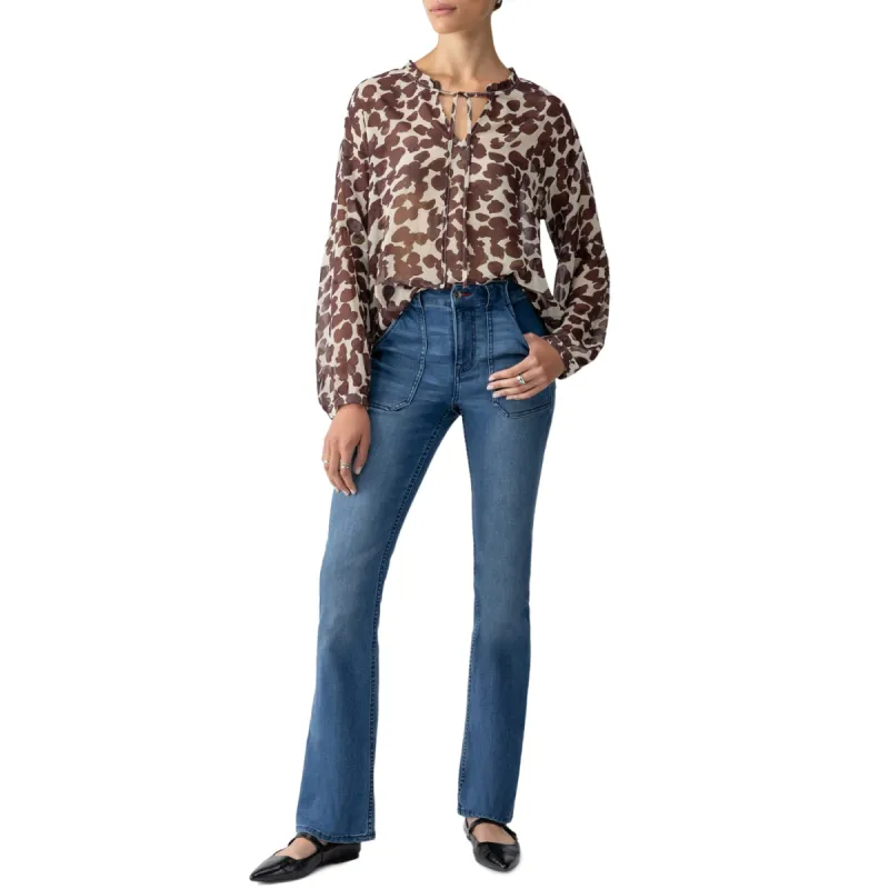 Sanctuary Watermark Blouse - Chocolate Spots sold by Boutique with Grace