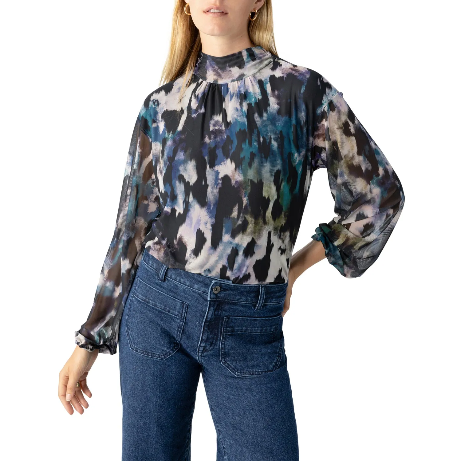 Sanctuary Isn’t She Lovely Mesh Top - Midnight Storm sold by Boutique with Grace product image thumbnail 2