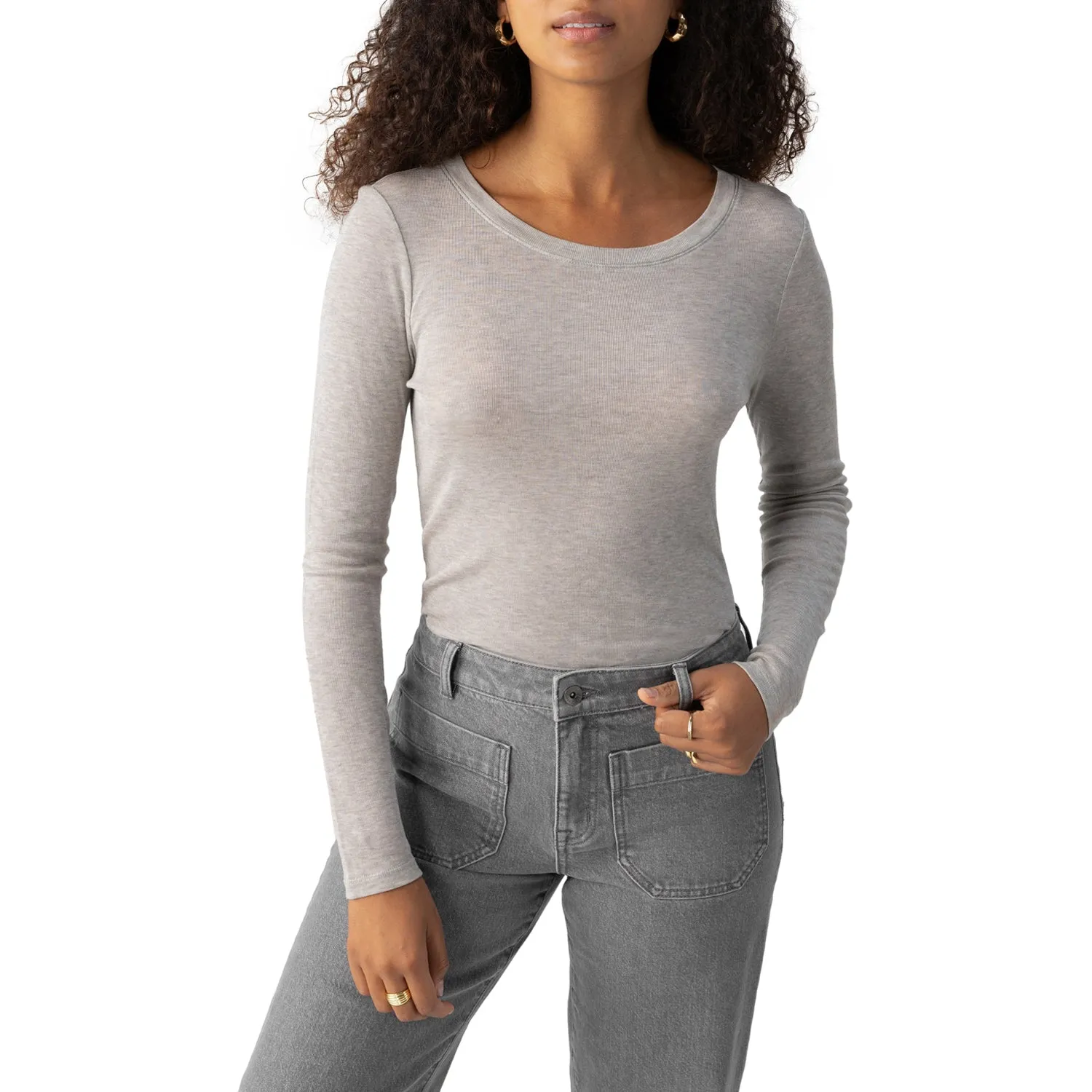 Sanctuary Femme Crew Tee - Heather Grey sold by Boutique with Grace product image thumbnail 2