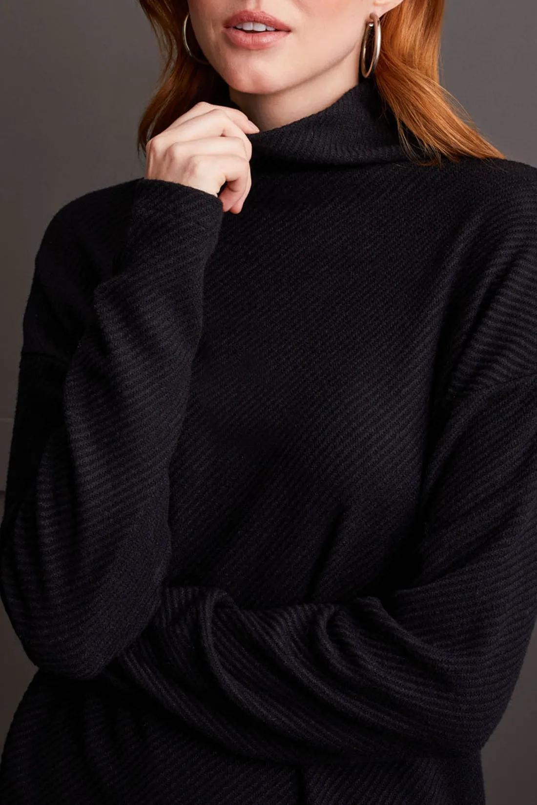 Tribal Erin Drop Shoulder Top - Black sold by Boutique with Grace product image thumbnail 4