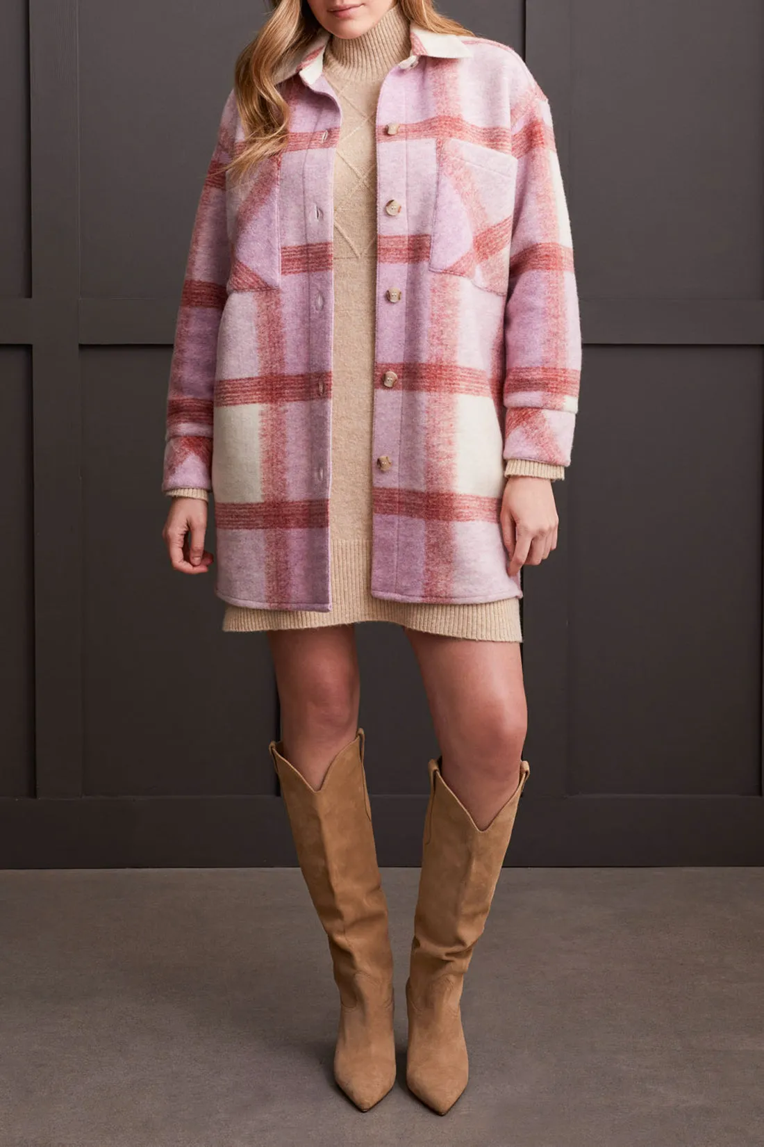 Tribal Lili Shacket - Orchid sold by Boutique with Grace