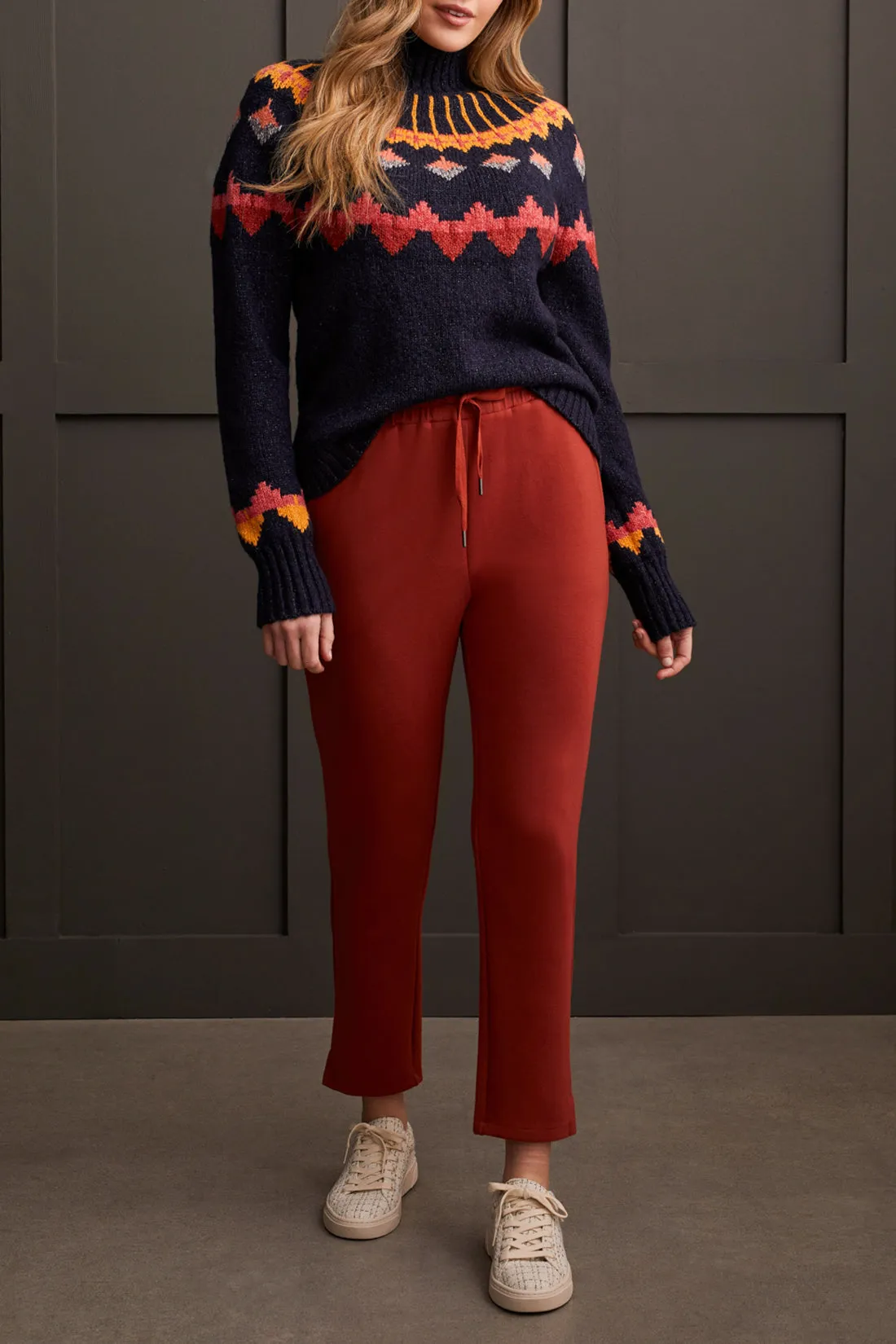 Tribal Beau Mock Neck Sweater - Night Sky sold by Boutique with Grace