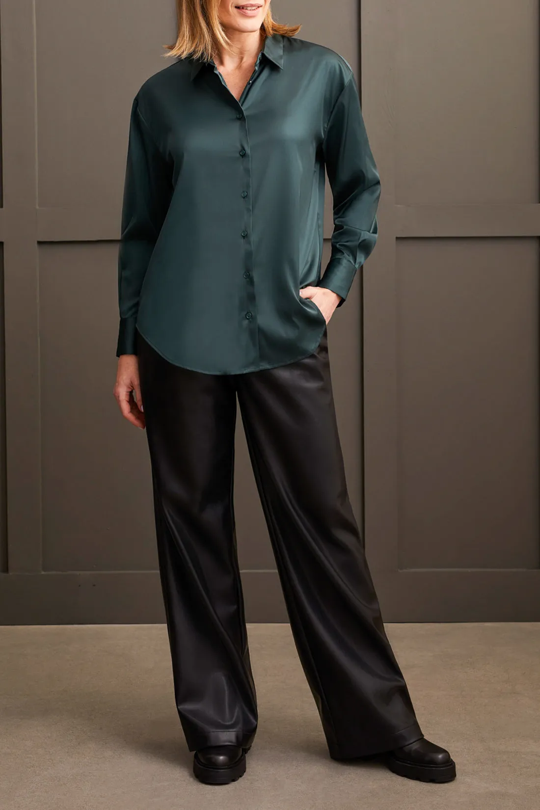 Tribal Addy Drop Shoulder Shirt - Alpine Green sold by Boutique with Grace product image thumbnail 2