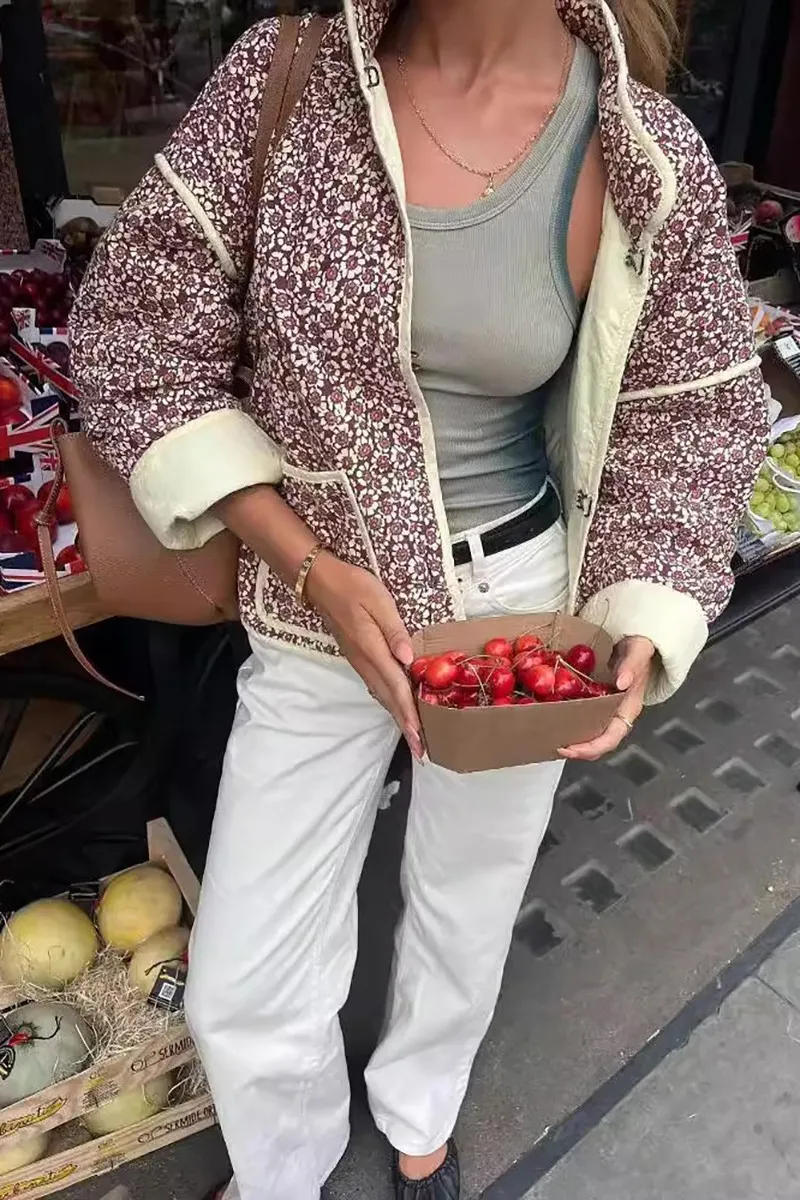 Core In Fashion Quilted Jacket - Brown sold by Boutique with Grace product image thumbnail 2