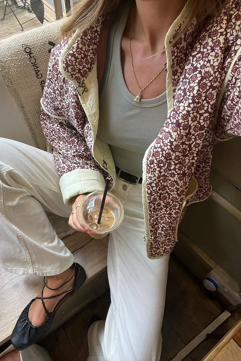 Core In Fashion Quilted Jacket - Brown sold by Boutique with Grace product image thumbnail 3