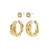 Pilgrim Feel 2 in 1 Earrings - Gold sold by Boutique with Grace