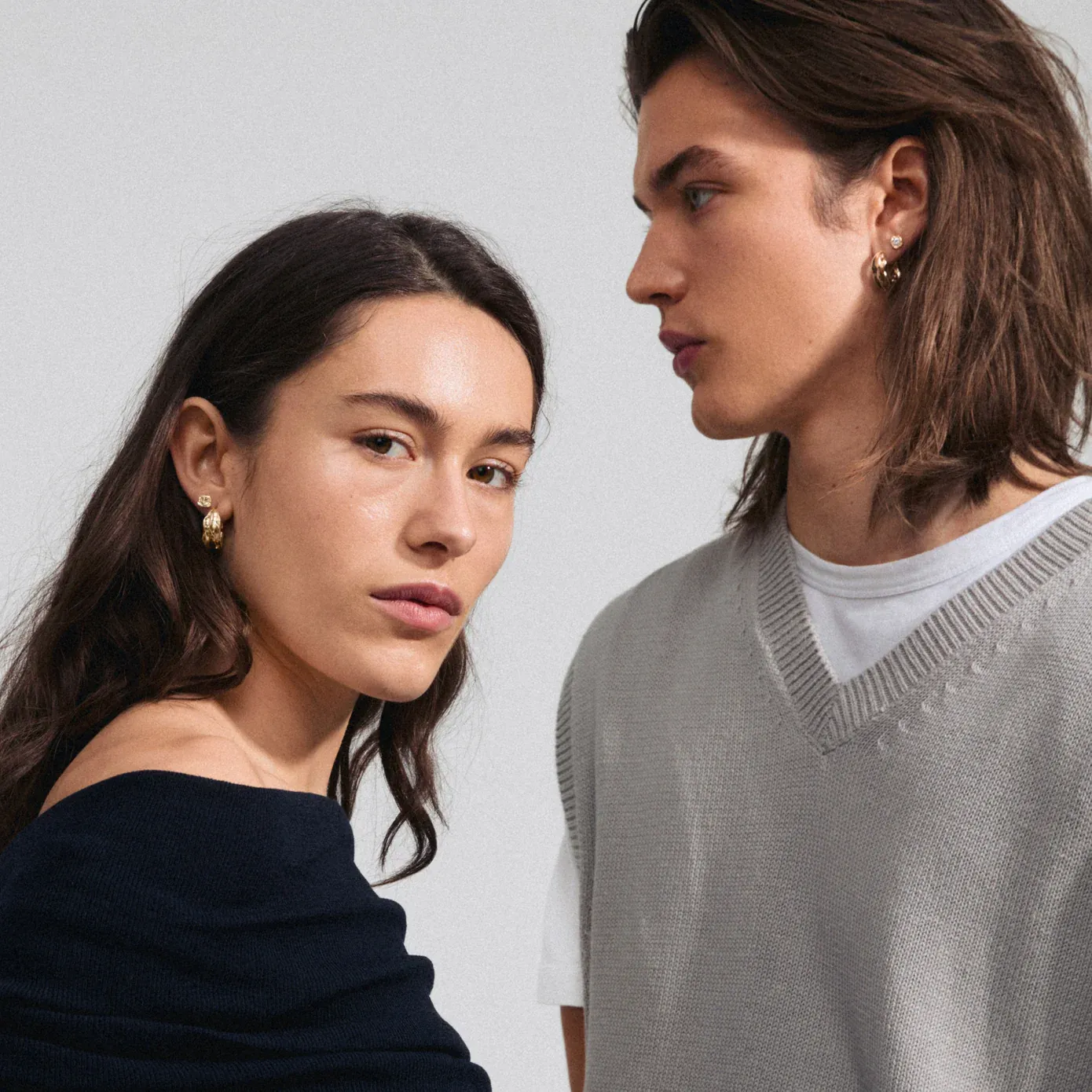 Pilgrim Feel 2 in 1 Earrings - Gold sold by Boutique with Grace